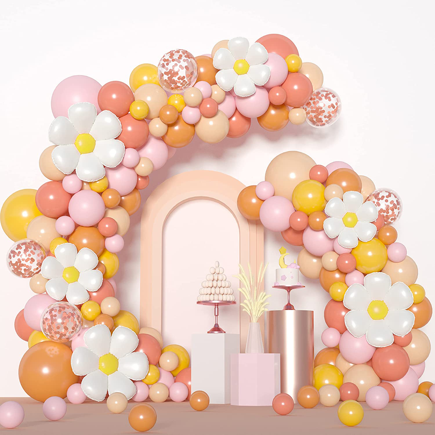 Daisy Balloon arch kit 154pcs